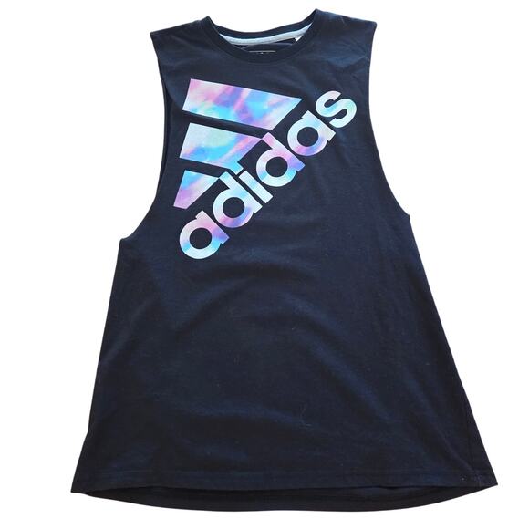 Adidas Women's Medium Black Workout Tank Top - Great! - Picture 3 of 5